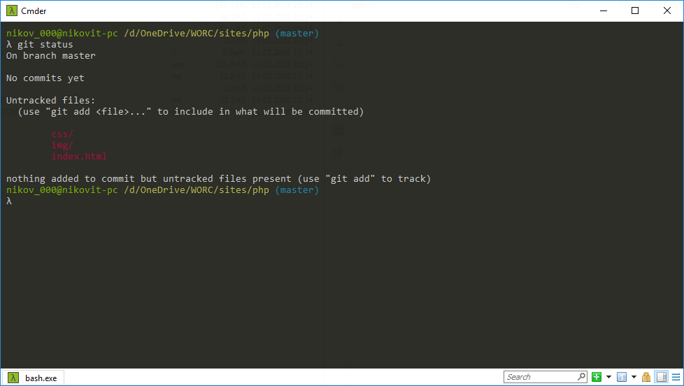Git status